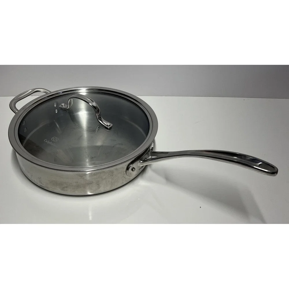 Calphalon Contemporary Stainless Steel 3 Qt Saute Pan with Glass LID # 5003